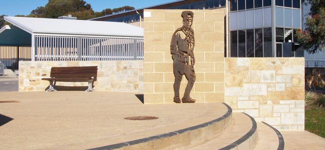 Salisbury East High School Memorial - Carey Gully Sawn Stone